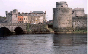 Photograph of Limerick bridge and castle