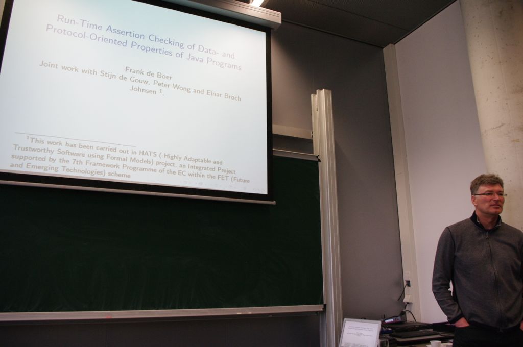 Invited talk by Frank de Boer